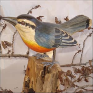 Nuthatch Bird Handmade Woodcraft