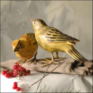Yellow Warbler Handmade Woodcraft