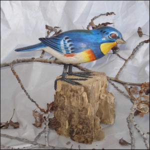 Northern Parula Bird Handmade Woodcraft