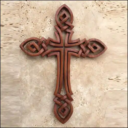 CR-21 Celtic Cross- Open Knot