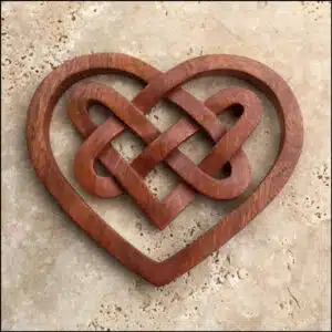 TK-01-2 Celtic Three Heart Knot