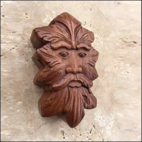 TB-08 Green Man Puzzle Box