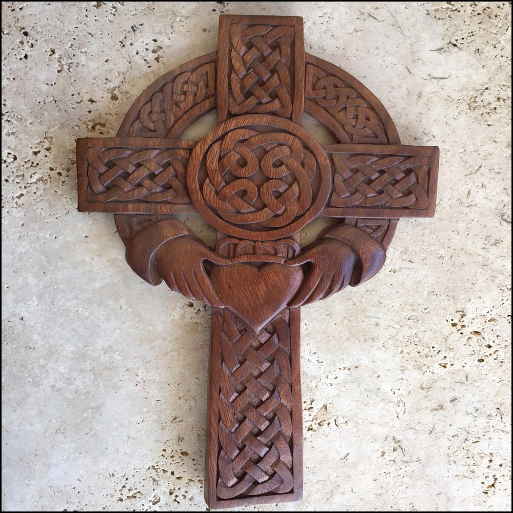 Celtic Cross with Claddagh